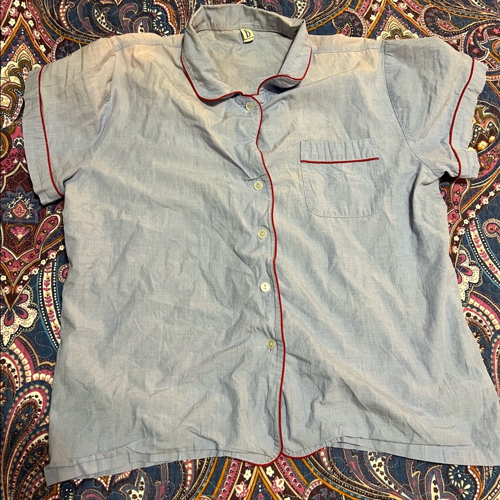 Pajama set (w shorts) size L light blue